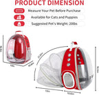 Cat Backpack Carrier, Back Expandable Pet Backpack - Image 2