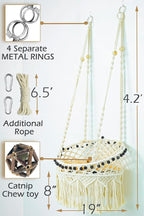 KARCEEY Macrame Cat Hammock - Image 5