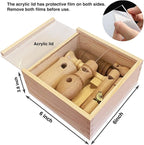 ZDH 9-Piece Wooden Bird Call Set – Handcrafted Bird-Call in Acrylic Wooden Box - Image 2