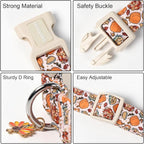 DOGWONG Fall Plaid Dog Collar, Turkey Thanksgiving Dog Collars, Adjustable Cute - Image 3