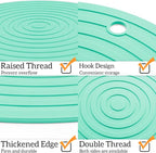 Ptlom Pet Food Mat for Dog and Cat Placemat 2 Pcs, Mat for Prevent Food and - Image 4