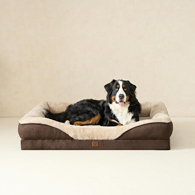 EHEYCIGA Orthopedic Dog Bed for Medium Dog, Waterproof Liner & Washable - Image 9