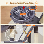 Taoqimiao Cat Tree, 38.5-Inch Cat Tower - Image 4