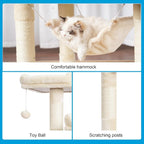 Hey-brother Large Multi-Level Cat Tree Condo Furniture - Image 6