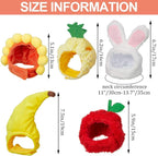 Weewooday 5 Pieces Cat Costume Christmas Bunny Hat Outfit - Image 3