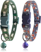 Yizepet Cat Collars, Breakaway Kitten Collar, Cute Kitty Collar in 2 Pack - Image 2