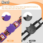 Christmas Cat Collar with Bells, Thanksgiving Cat Collar Breakaway, Halloween - Image 4