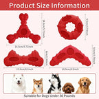 Natural Rubber Dog Chew Toys 4Pack, Tough Dog Toys - Image 3