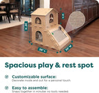 FurHaven Townhouse Multi-Level Cardboard Cat House - Image 3