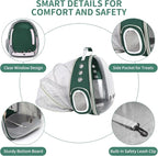 Cat Backpack Carrier, Back Expandable Pet Backpack - Image 5