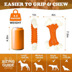 Dog Toys for Aggressive Chewers Large Breed, Tough Bones, Nylon Puppy Teething - Image 3