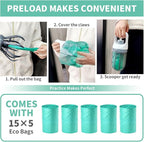 Pooper Scooper for Dogs, 【No Warm Poo in Hand】 Portable 2 in 1 Dog Waste - Image 4