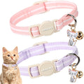 ARING PET 2 Pack Cat Collar-Cute Cotton Cat Collar by ARINGPET