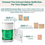 Diaper Dekor CLASSIC Diaper Pail Refills, Exclusive End-of-Liner Marking - Image 4