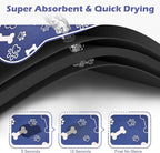 Dog Cat Mat for Food and Water, Rapid Absorbent Pet Feeding Mat, Bone Shaped - Image 2
