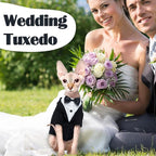 QBLEEV Cat Tuxedo Suit, Cat Halloween Costumes - Image 4