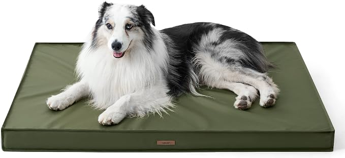 LE SURE Outdoor Waterproof Dog Beds Large Sized Dog, Orthopedic Egg Crate Foam by Lesure