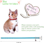 Weewooday 6 Pieces Leather Cat Collar - Image 2