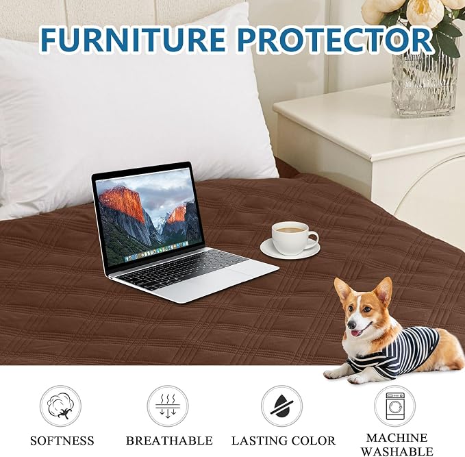 hyha Waterproof Dog Blanket, Reversible Pet Bed Blanket, Soft Sofa Couch Cover - Image 7
