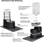 RIZZARI Automatic Dog Water Dispenser: 7L Black Stainless Steel Feeder - Image 3
