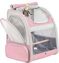Bird Carrier Backpack with Wooden Stand Perch, Vented and Breathable Bag to by ORIZZP