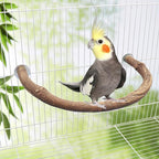 2 Pack Bird Perch Stand, Natural Wood U Shape Parrot Stand Pole, Bird Cage - Image 4
