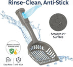 2-in-1 Pooper Scooper with Bag Attachment, Cat Litter Shovel Scoop with Bag - Image 4