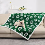 Waterproof Blanket for Dog Puppy Cat, Cute 3D Textured Flower Dog Blanket for - Image 6