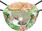 JSPYFITS Cat Cage Hammock with Ball, Double Layer Hanging Adjustable Soft Pet by JSPYFITS