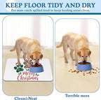 Dog Christmas Dog Food Mat–Christmas Stocking Absorbent Quick Dry Feeding - Image 5