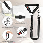 BWOGUE Pet Dog Cat Seat Belts, Car Headrest Restraint Adjustable Safety Leads - Image 4