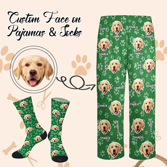 Custom Pajamas Pants with Photo - Image 2