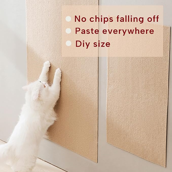 KEYIDE Self-Adhesive Cat Scratch Wall Climber, Wall Cat Scratcher Mat - Image 5