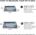 WNPETHOME Dog Beds for Large Sized Dogs, Washable Orthopedic Dog Couch Sofa Bed - Image 6