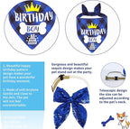 Blue Dog Birthday Party Supplies Pet Birthday Bandanas Boy Doggy Birthdays Hat - Image 5