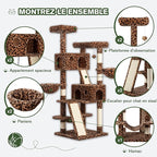 MUTICOR 66 Inches Multi-Level Large Cat Tree Tower - Image 5