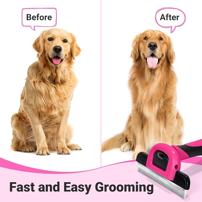 MIU COLOR Pet Grooming Brush, Deshedding Tool - Image 4
