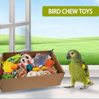 bird toys，Colorful Parrot Foraging and Tearing Toy Box - Image 3