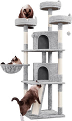 Yaheetech 76in Cat Tree Multi-Level Cat Tower by Yaheetech