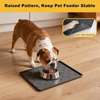 Pieviev 16''x12'' Dog Cat Food Bowl Mat, Silicone Waterproof Food Grade Pet - Image 6