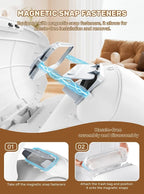 Automatic Litter Box, 65L+9L Extra Large, APP Control, Deodorization, 3 Rolls - Image 5