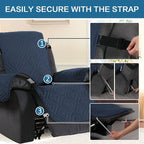 H.VERSAILTEX Reversible Quilted Recliner Covers Water Resistant Furniture - Image 4