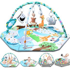 Baby Gym Play Mat, 8-in-1 Tummy Time Mat & Ball Pit by Jyusmile