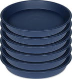6 Pack Plastic Plant Saucer Planter Water Drip Tray, 4 5 6 7 8 9 10 11 12 inch by Bleuhome