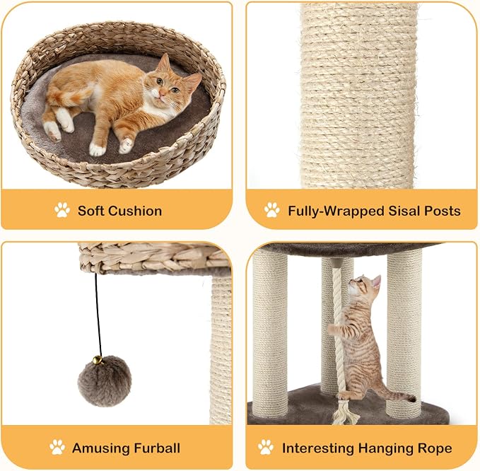PETSITE 41 Inch Modern Cat Tree - Image 2