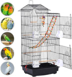 Yaheetech 39-inch Roof Top Large Flight Parrot Bird Cage - Image 6