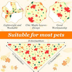 Chunful 100 Pieces Thanksgiving Dog Bandanas Bulk Fall Autumn Pet Bandanas - Image 3