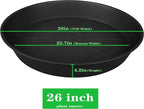 3 Pack of 25 26 inch Plant Saucer, 4.2" Depth, Large Deep Heavy Duty Plastic - Image 2