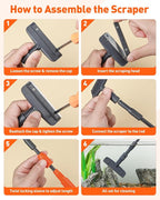 Pawfly Aquarium Cleaning Tools, 7 in 1 Fish Tank Cleaning Kit, Algae Scraper - Image 6