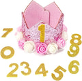 Pet Crown Dog Birthday Hat Reusable Birthday Party Crown Girl Cat Doggie by RIMOBUL